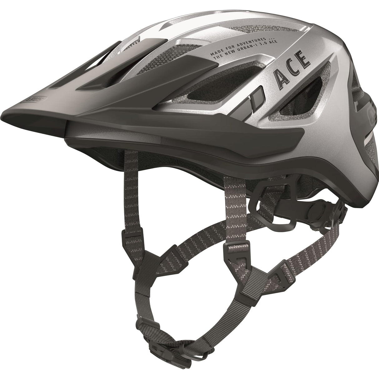 Abus Helm urban-i 3.0 Ace Gleam Sëlwer m 52-58Cm