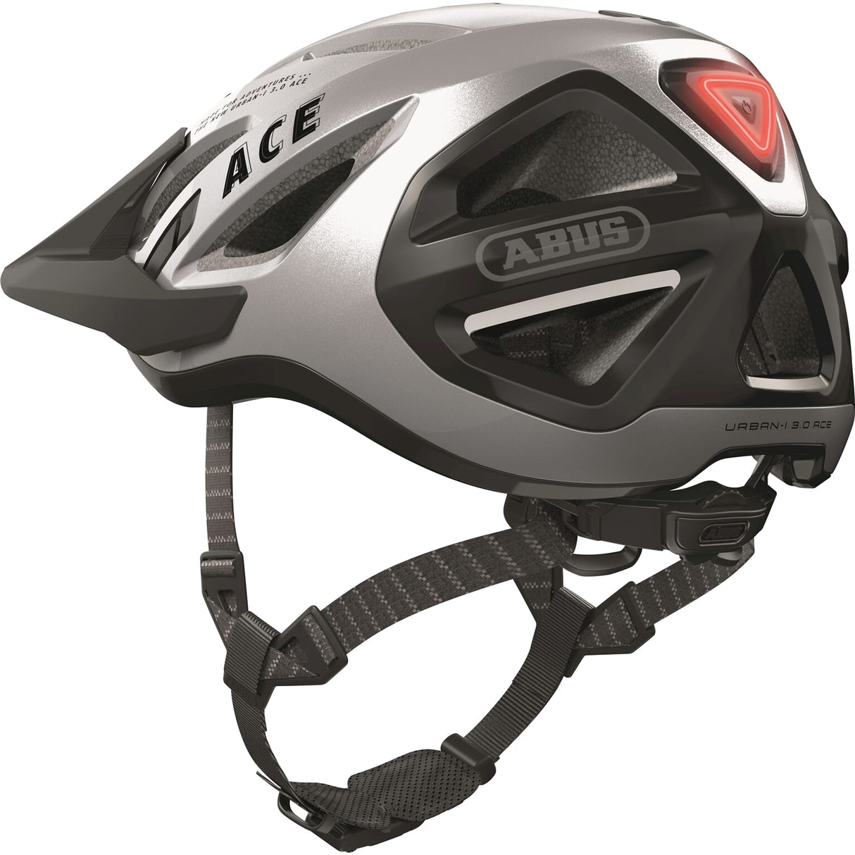 Abus Helm urban-i 3.0 Ace Gleam Sëlwer m 52-58Cm