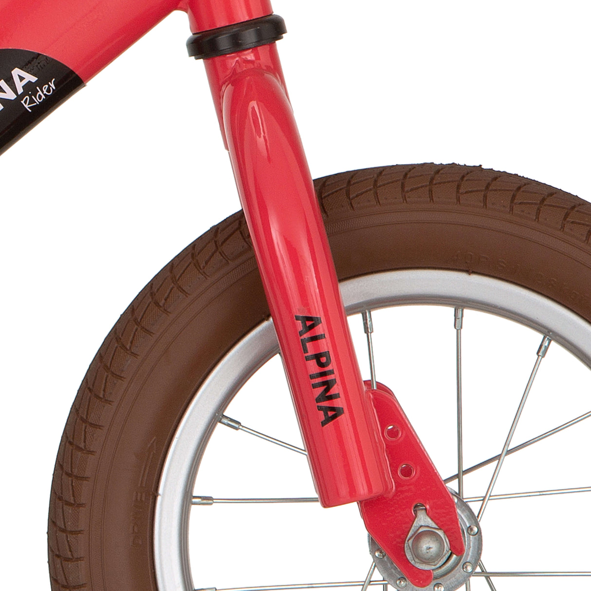 Alpina voorvork loopfiets rose coral