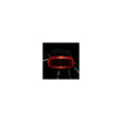 achterlicht Elips XB batterij led 80 mm rood