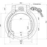 Axa Ringslot Imenso X-Large Zwart (Kaart)