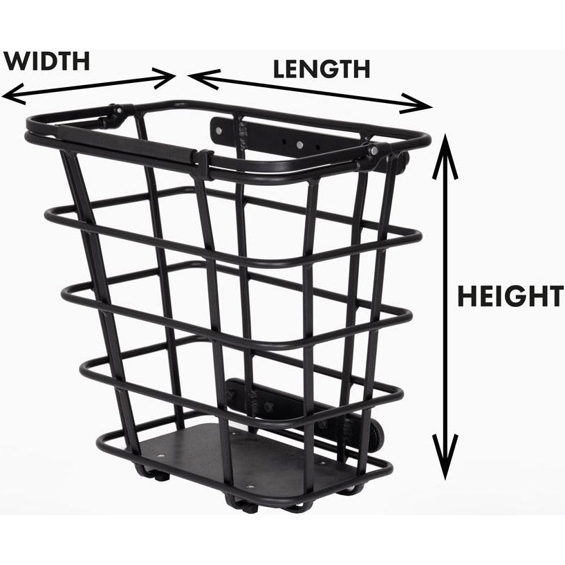 Atranvelo mand epic side rear basket epic side black