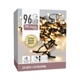 Kerstverlichting 96led op batterij extra warm wit