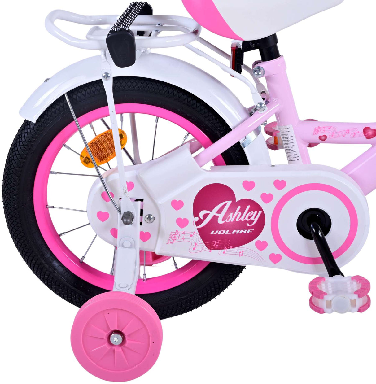 Volare Ashley Kinderfiets Meisjes 14 inch Roze