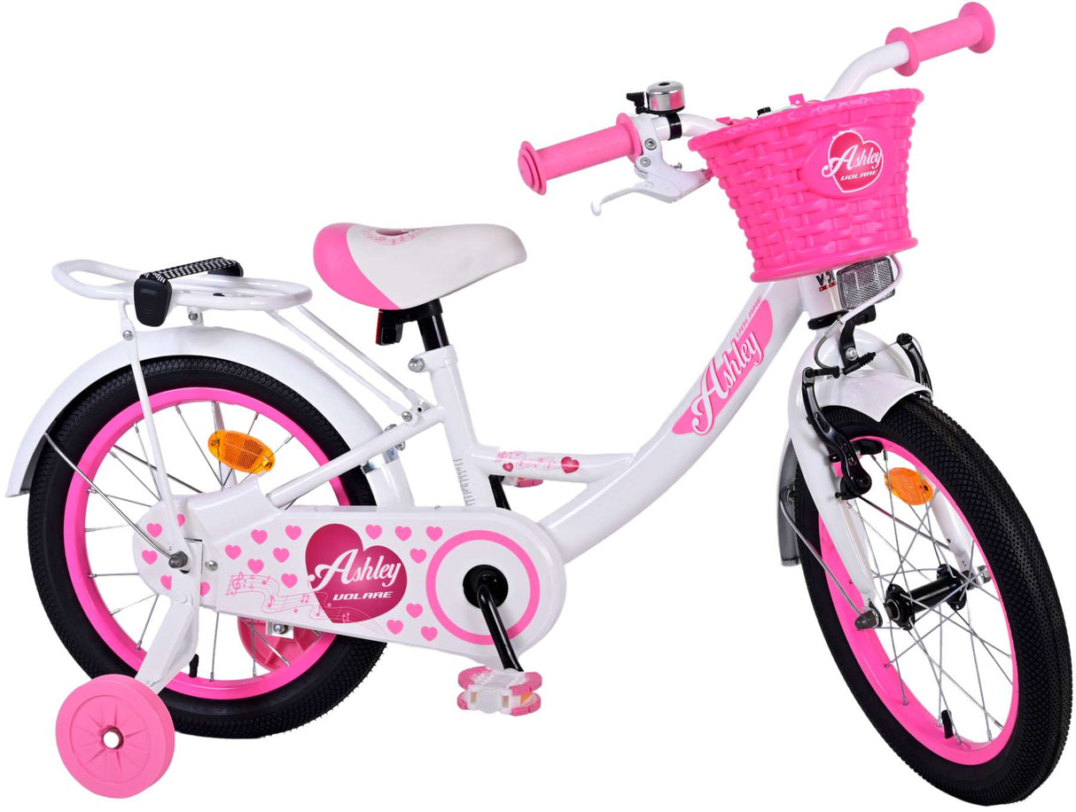 Volare Ashley Kinderfiets - Meisjes - 16 inch - Wit