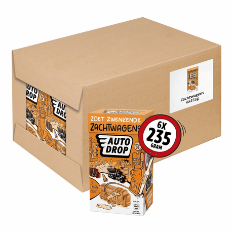Autodrop mixdoos zacht wagens (6x235gr)