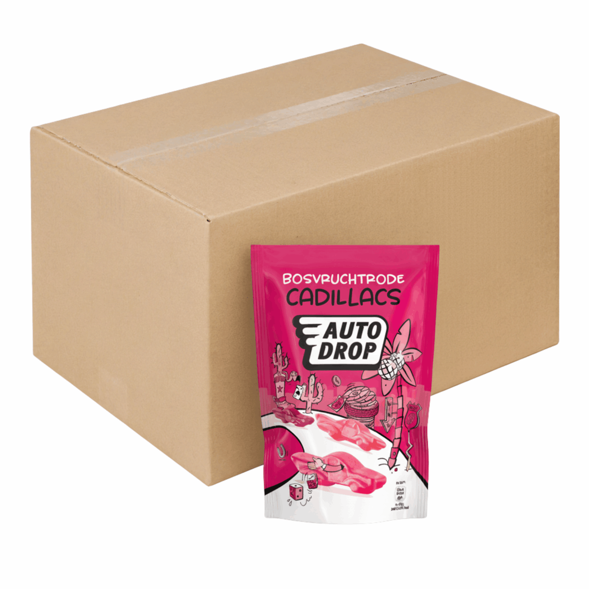 Autodrop mixzak bosvrucht rode cadillacs (16x 150gr)