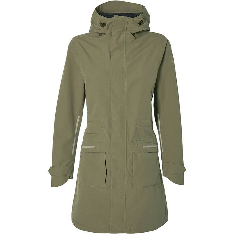 Basil regenparka mosse dames olive green s