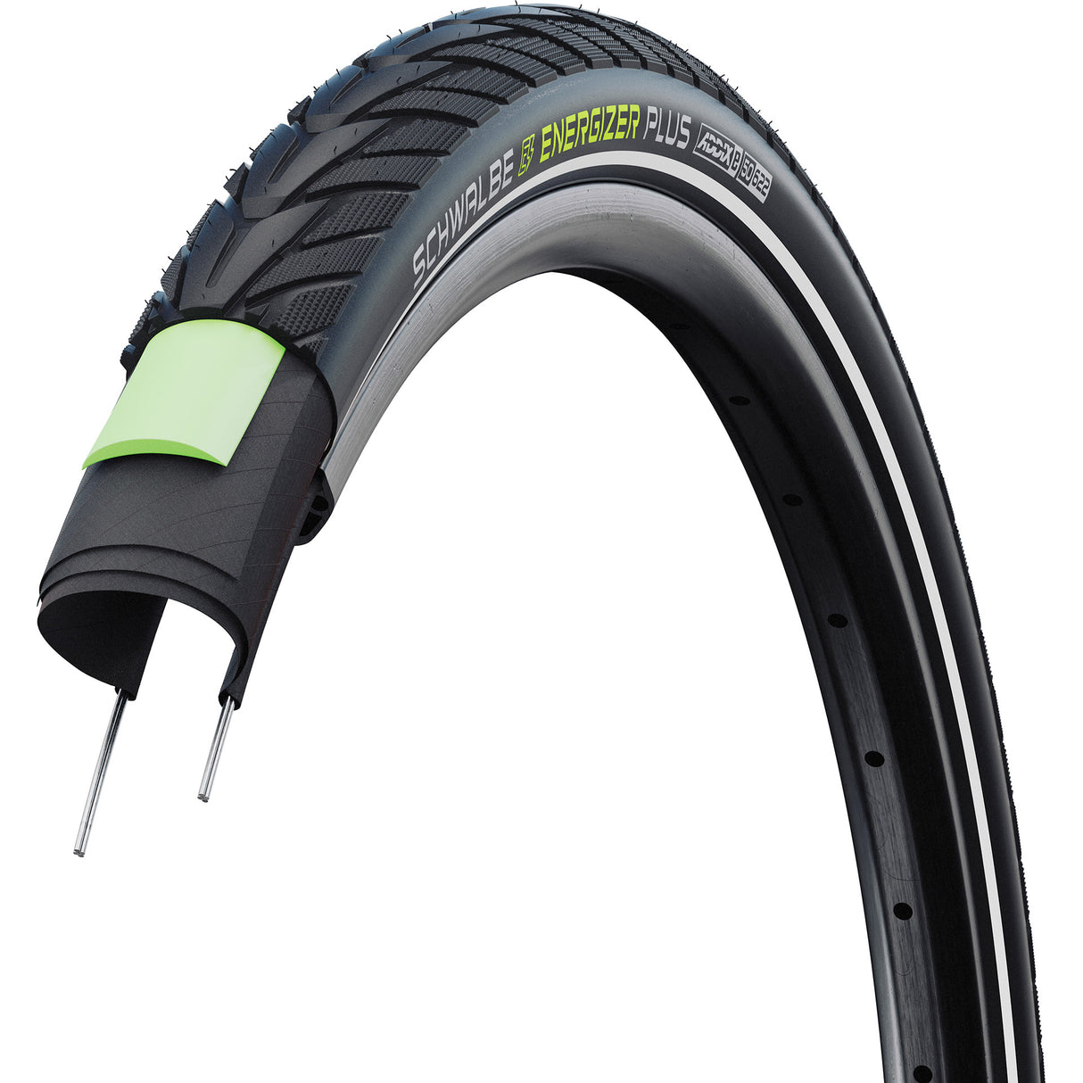 Schwalbe draadband energizer plus perf 55-622 +r zwart