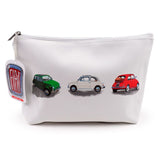 Fiat 500 pvc toilettas makeup tas large
