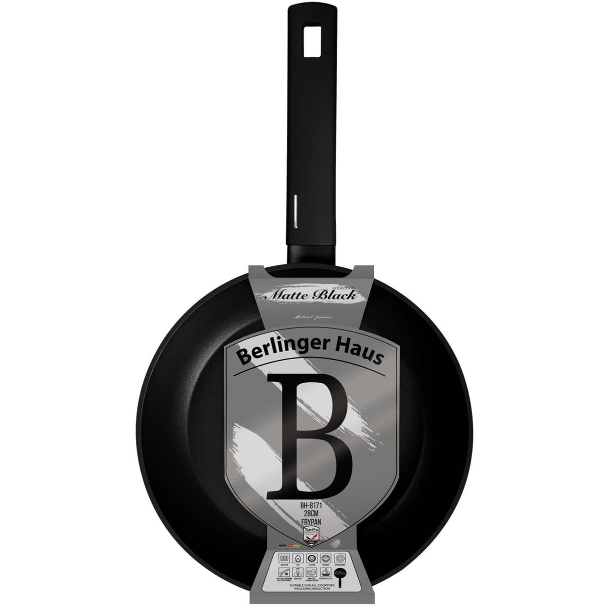 Berlingerhaus koekenpan mat zwart 28cm