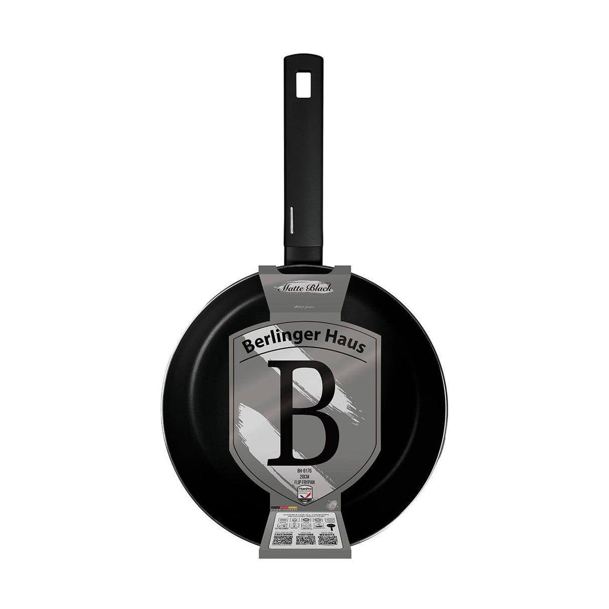 Berlingerhaus flip koekenpan mat zwart 26cm