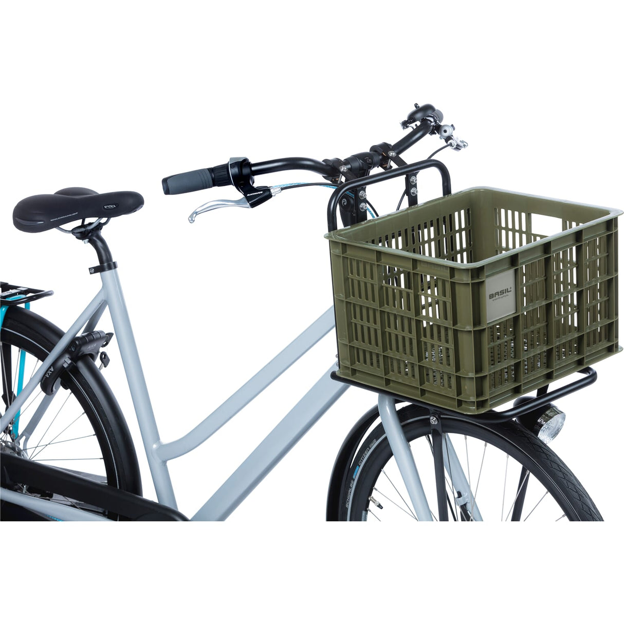 Basil Fietskrat M medium 29.5 liter groen