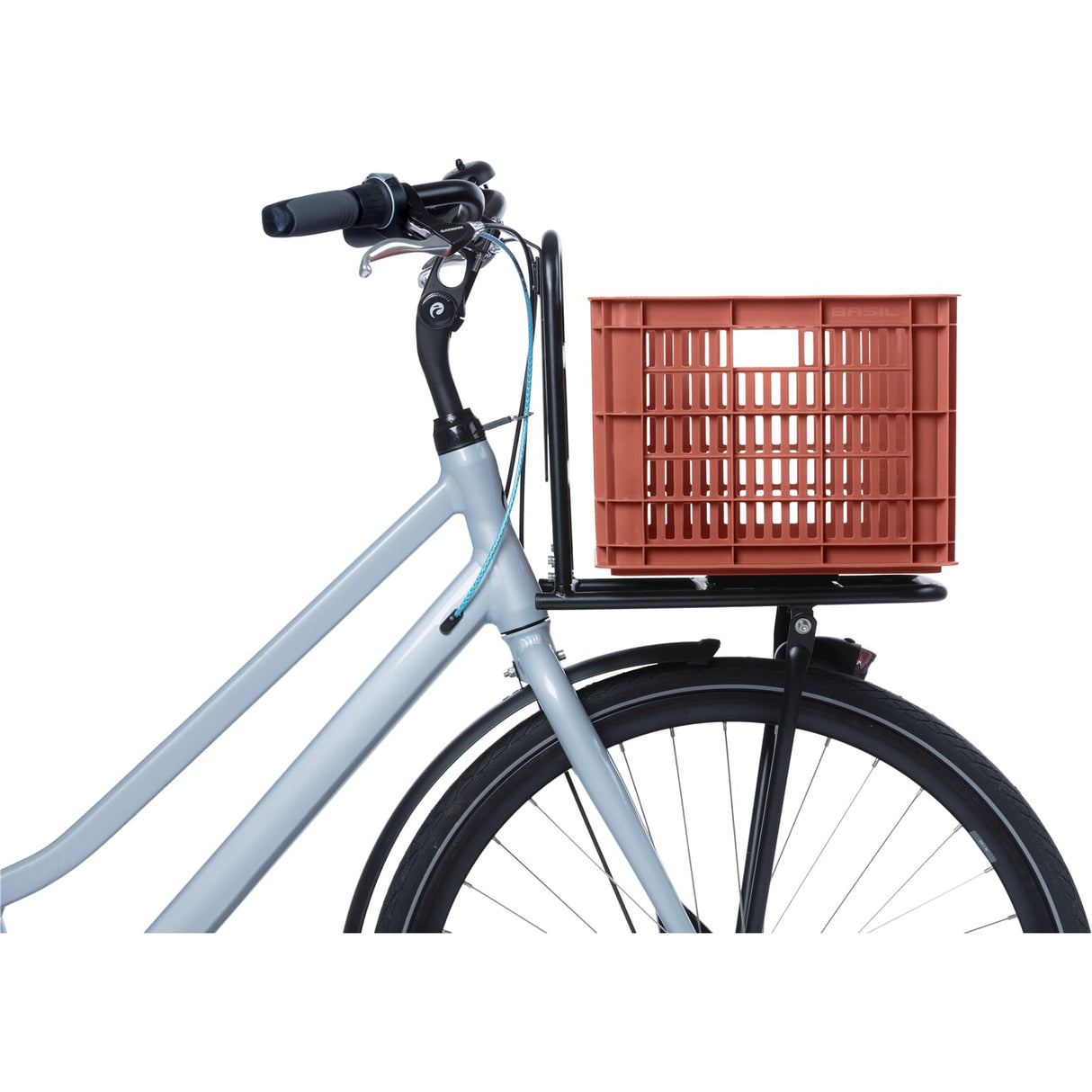 Basil Fietskrat M medium 29.5 liter rood