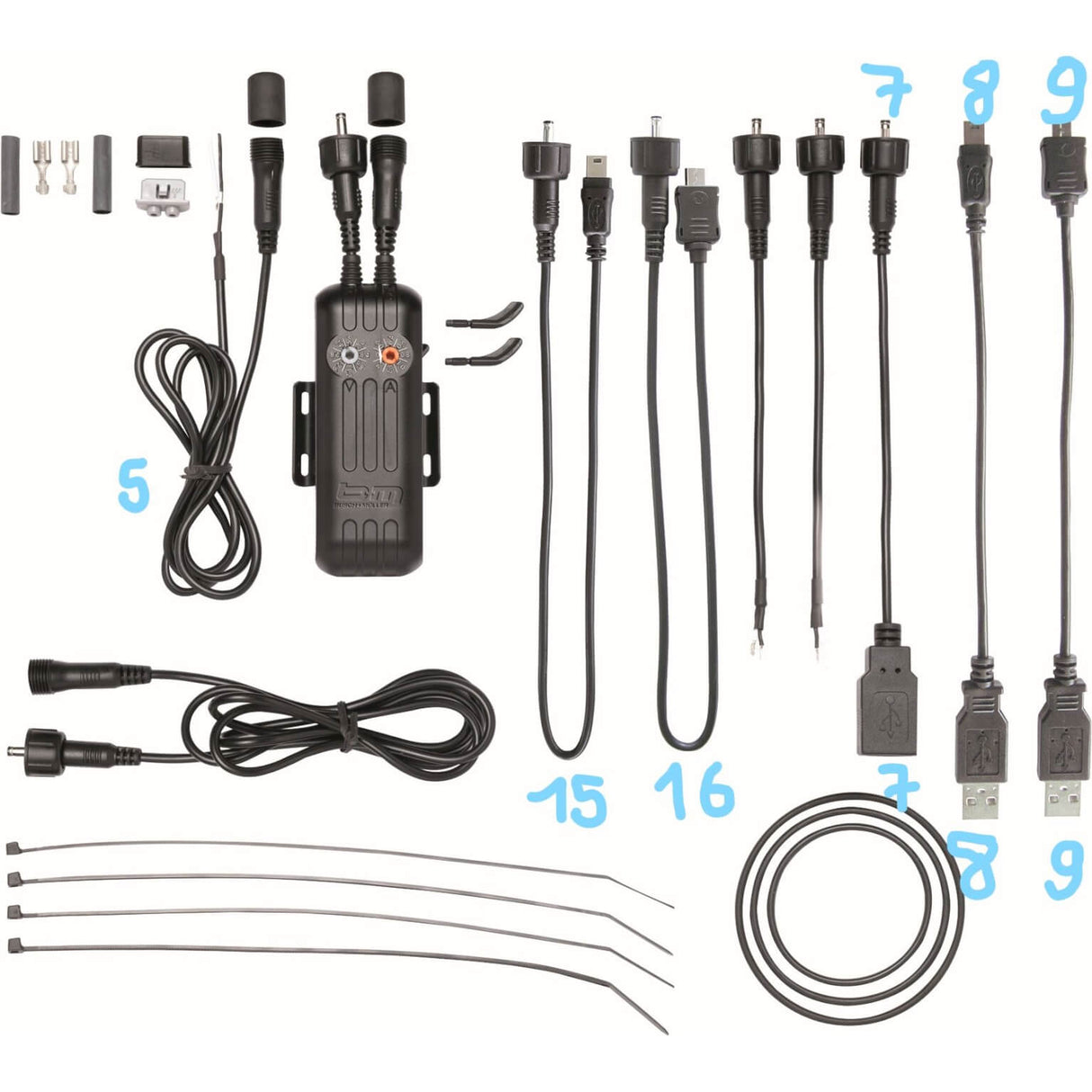 Busch + Müller Busch + Müller kabel E-werk nr 7 rond naar USB-A