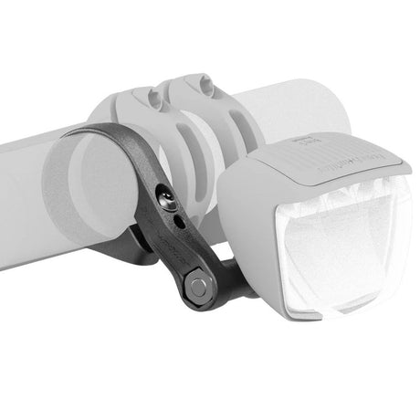 Busch muller busch müller, lighting accessories, plastic handlebar mount, black, single-arm, for 31.8–35 mm with screws and nuts, polybag