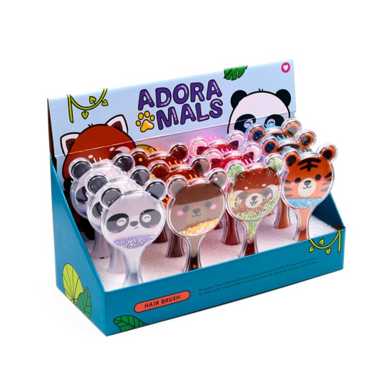 Adoramals wild glitter haarborstel