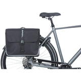 Basil dubble fietstas forte mik 35 liter 15 x 38 x 30 cm - zwart