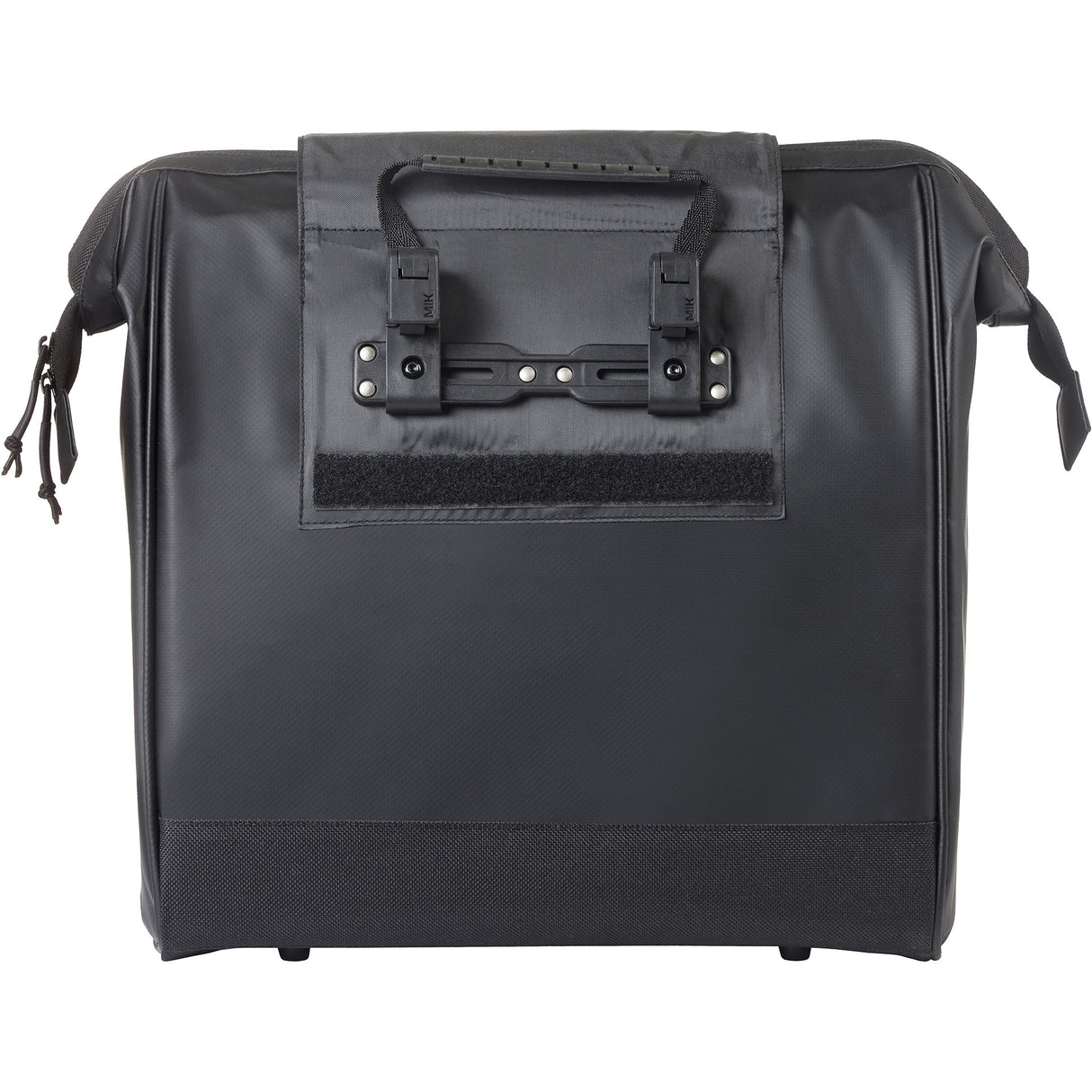 Basil tas grand tarpaulin shopper zwart mik hooks | 23l