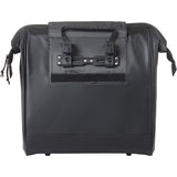 Basil tas grand tarpaulin shopper zwart mik hooks | 23l