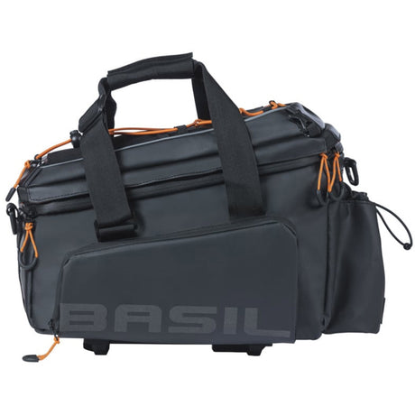 Basil gepäckträgertasche miles xl pro trunkbag miles xl pro mik 2.0 black orange