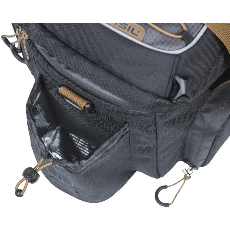 Basil gepäckträgertasche miles xl pro trunkbag miles xl pro mik 2.0 black slate