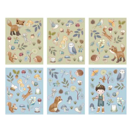 Little dutch stickerboekje forest friends - creatief speelgoed 3 jaar
