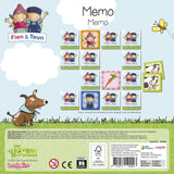 Fien teun memo spelletje - geheugen spel educatief spelgoed - boerderij - bambolino toys - vanaf 3 jaar