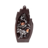 Zilverkleurige zwart hand-vormige lotus