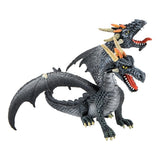 Bullyland draak tweekoppige zwarte (75597)