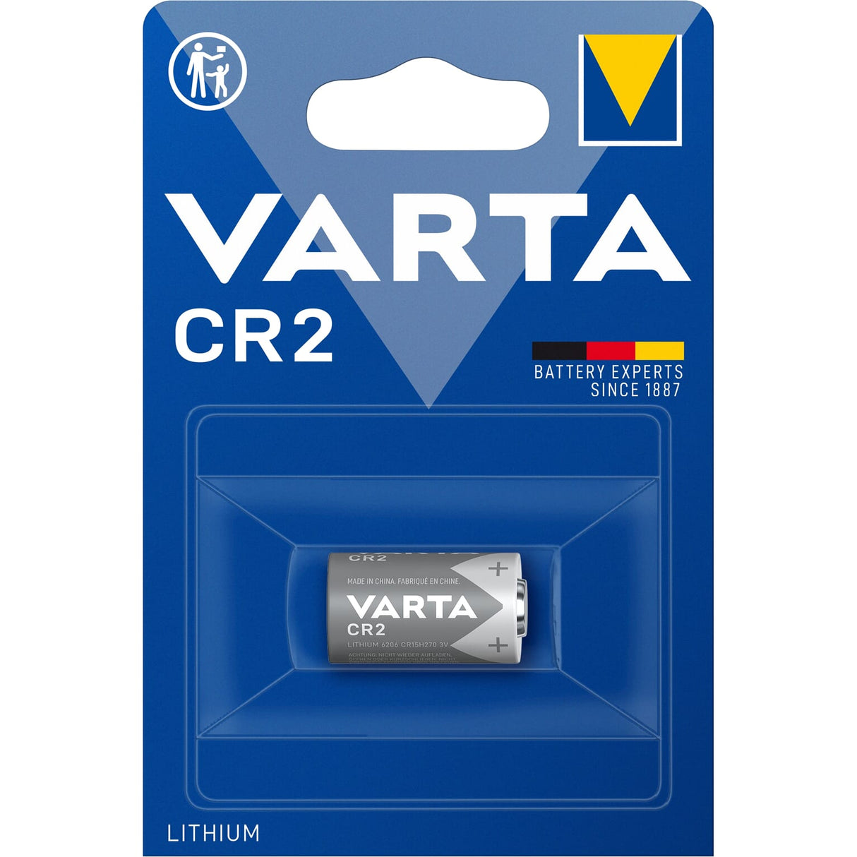 VARTA Batterie CR2 Lithium 3V