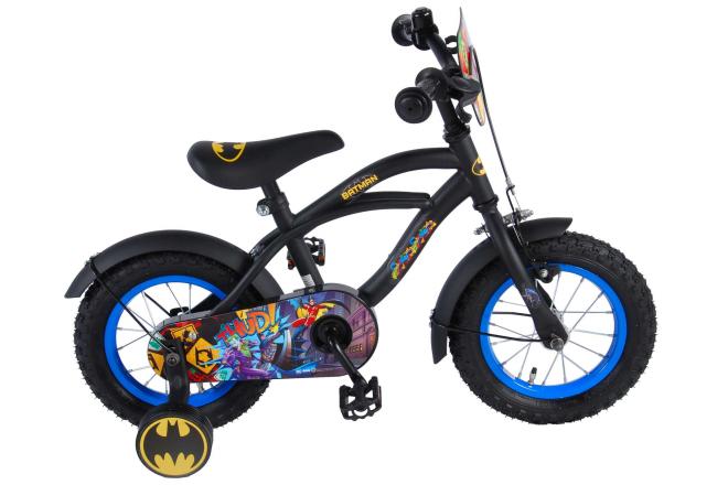 Kinderfiets 12 Batman - zwart geel