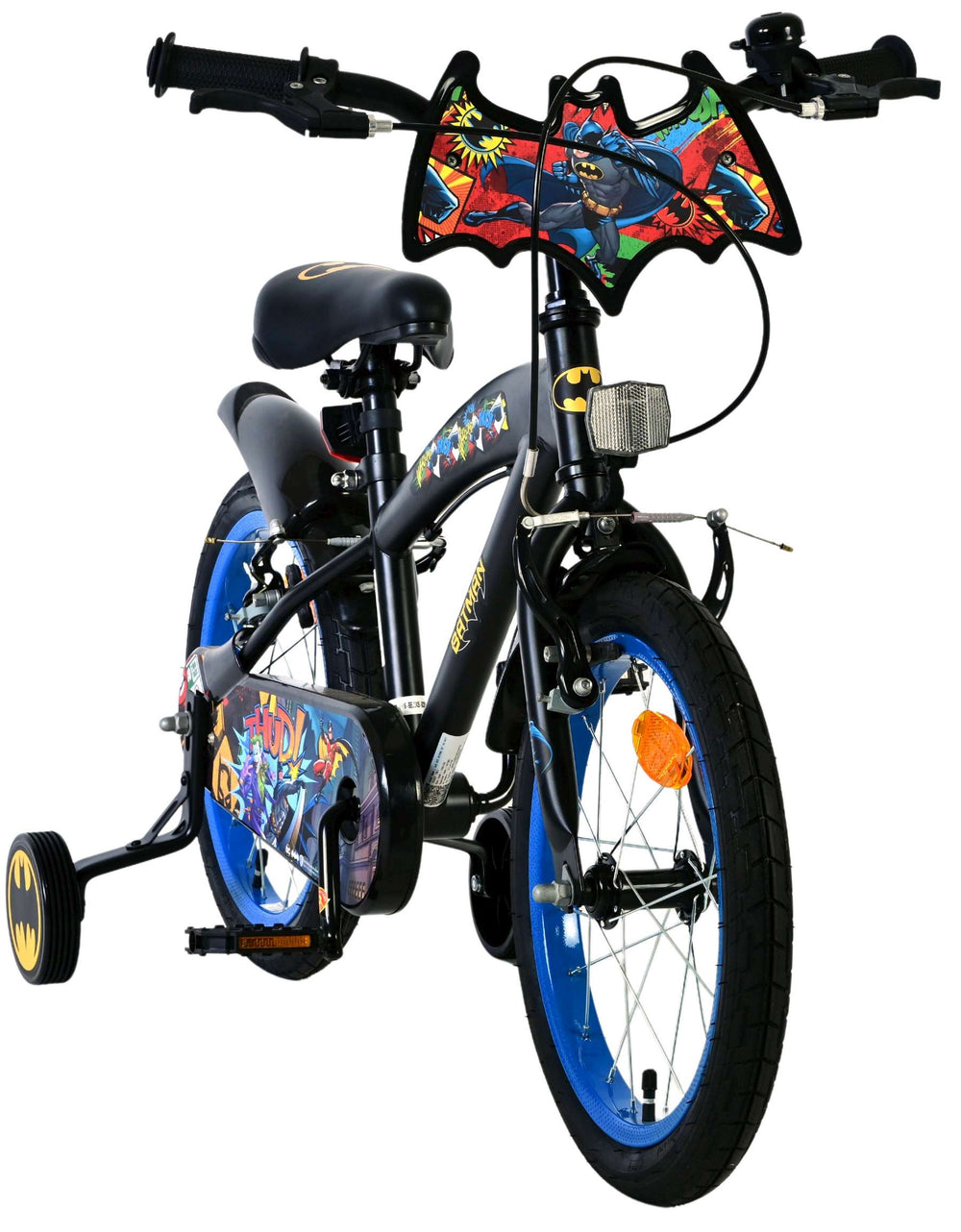 Volare batman kinderfiets - jongens - 16 inch - zwart - 2 handremmen