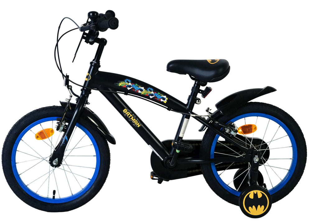 Volare batman kinderfiets - jongens - 16 inch - zwart - 2 handremmen