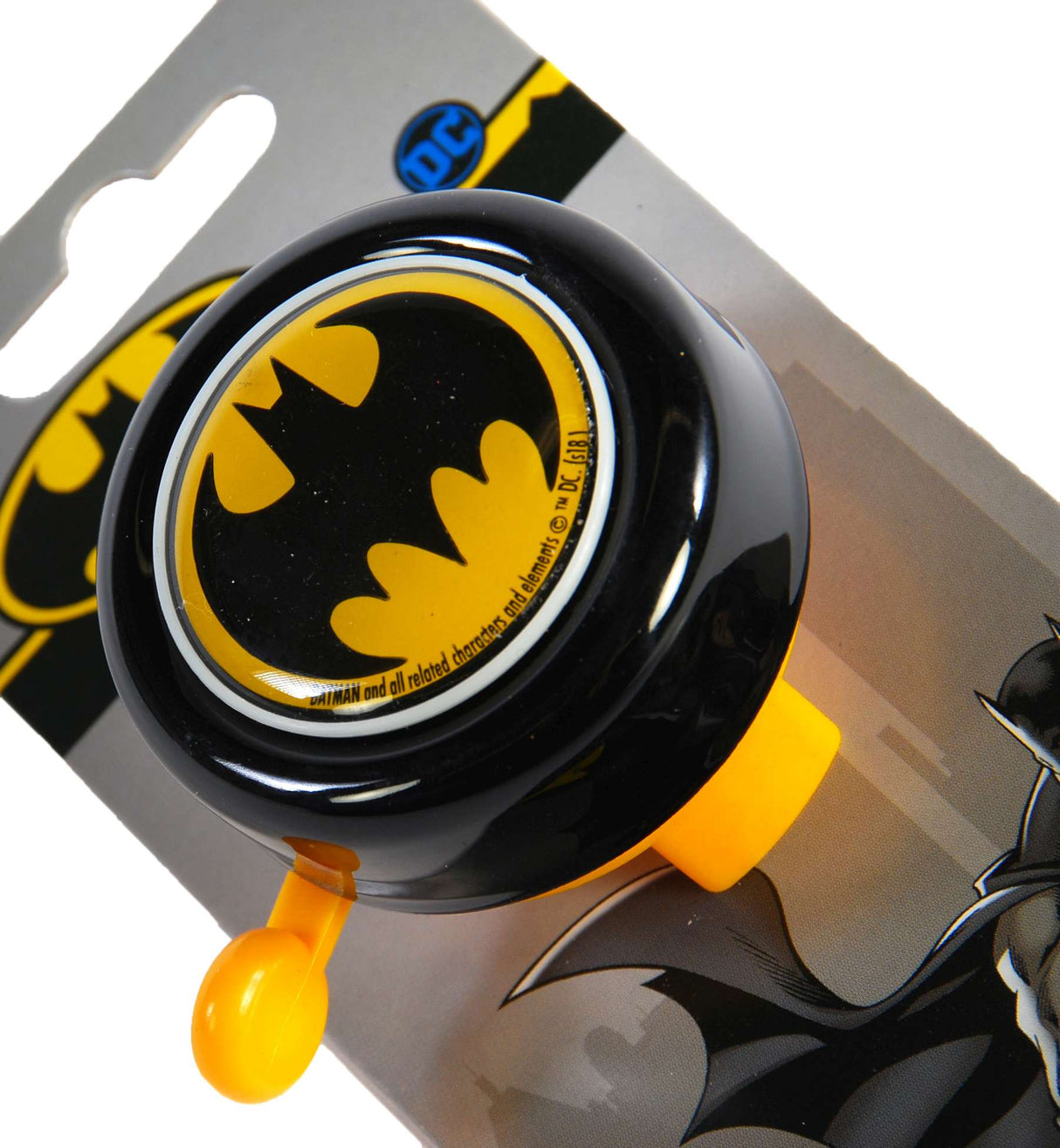 BATMAN Fietsbel 50 mm zwart geel