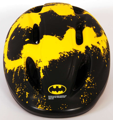 skate fietshelm Batman juniGoud 52-56 cm zwart geel