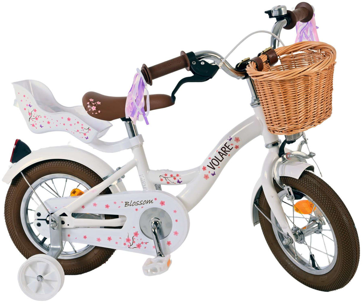 Volare blossom kinderfiets - meisjes - 12 inch - wit