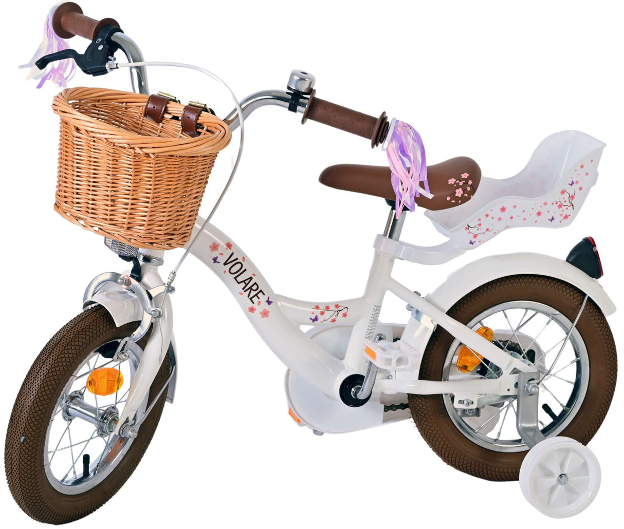 Volare blossom kinderfiets - meisjes - 12 inch - wit