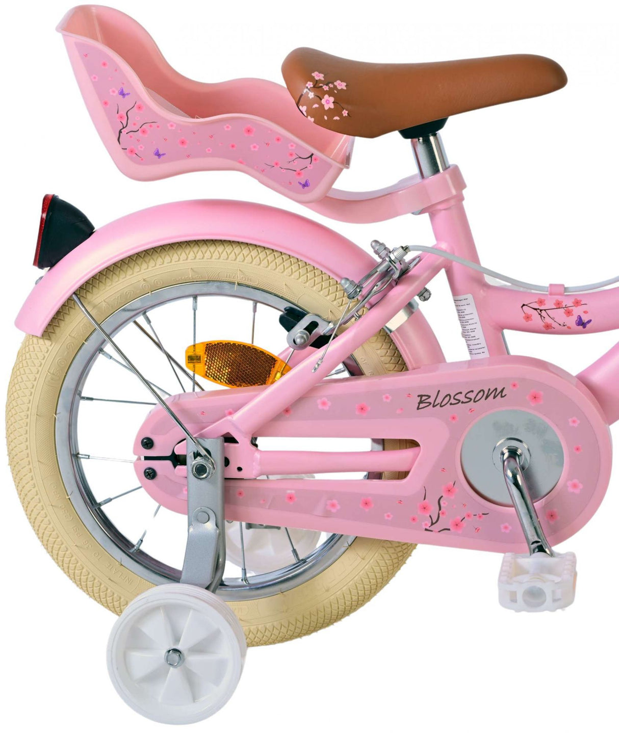 Volare Blossom Kinderfiets Meisjes 14 inch Roze Twee Handremmen