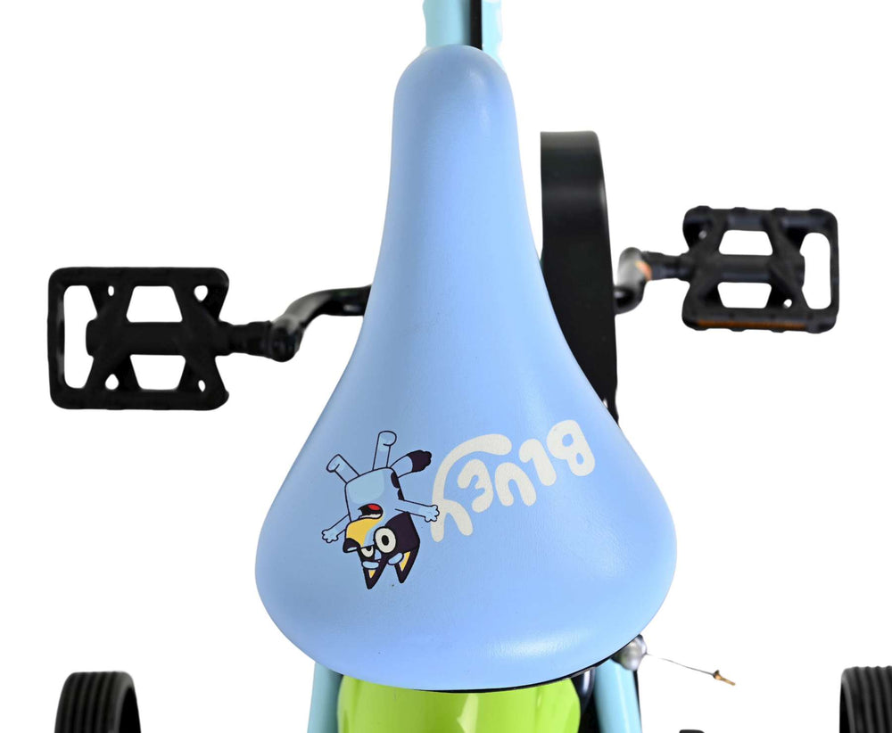 Volare bluey kinderfiets - uni - 12 inch - lichtblauw - twee handremmen