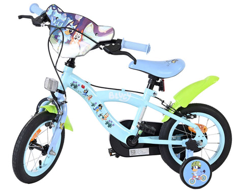 Volare bluey kinderfiets - uni - 12 inch - lichtblauw - twee handremmen