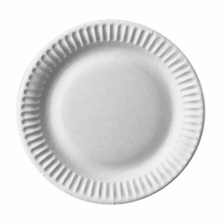Papstar borden rond karton wit 15cm (100 stuks)