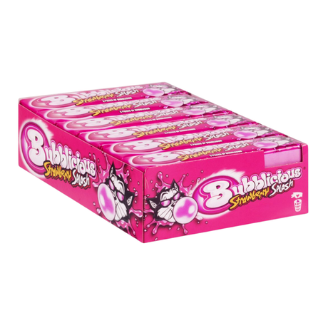 Bubblicious aardbei kauwgom (18 rollen)