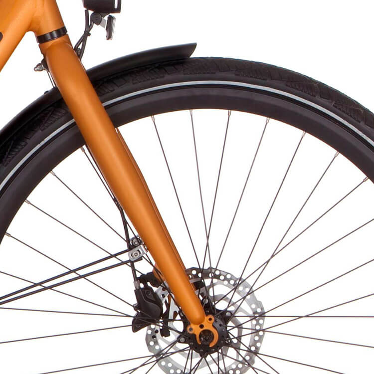 Cortina voorvork E-Mozzo harvest gold matt
