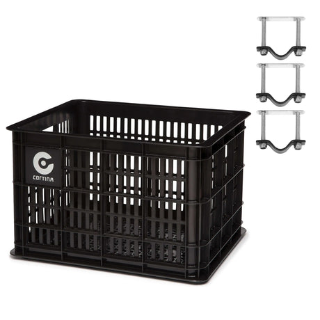 Cortina krat dubai incl. bevestiging 29,5l zwart 45x35x25cm