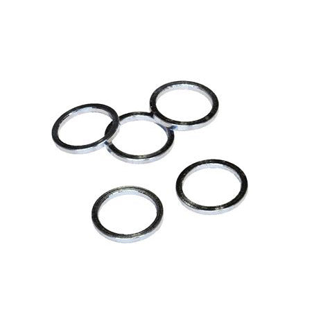 Vwp balhoofdtussenring spacer alu 3mm 1 zilver p 5