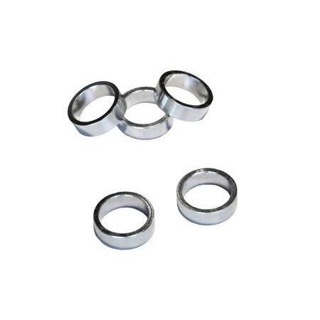 Vwp balhoofdtussenring spacer alu 10mm 1 zilver p 5