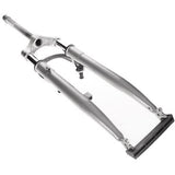 voorvork verend 28 inch hybride 1 inch zilver