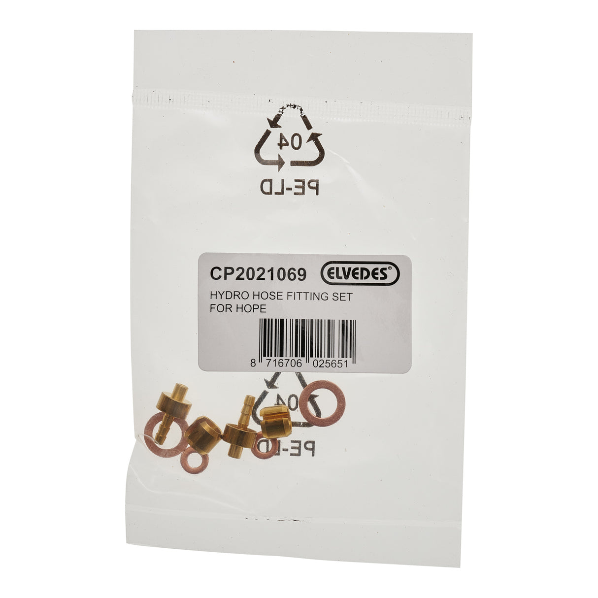 Elvedes aansluitset hope slang cp2021069