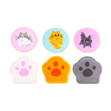 Set van 6 beans co katten herbruikbare wattenschijfjes